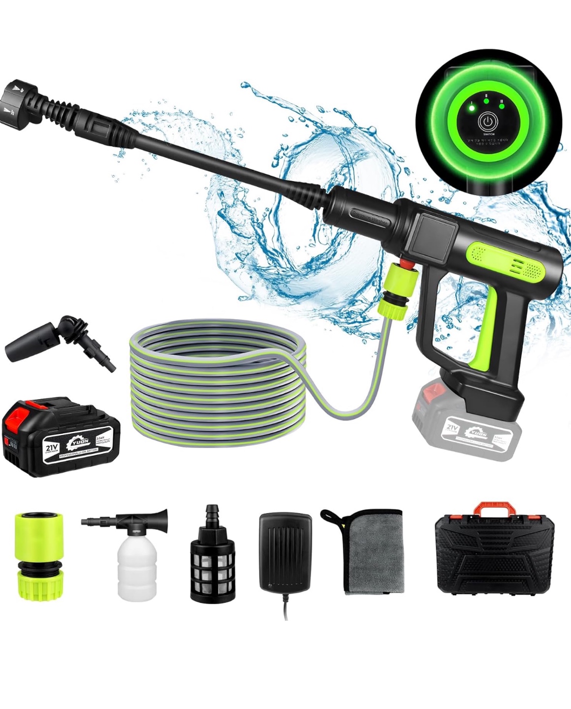 Cordless Pressure Washer (Needs 21V Battery)