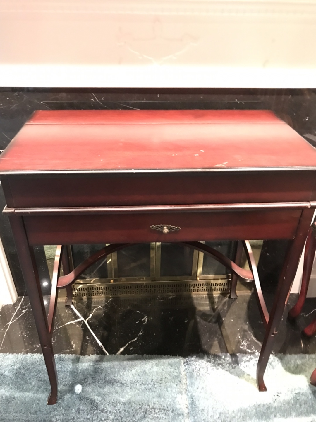 Vintage Wooden Desk with Lift Top