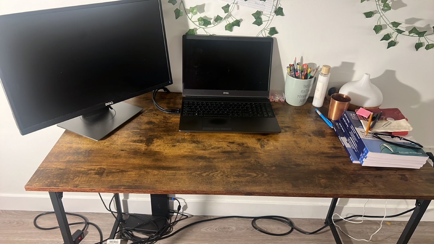 Brown Desk less than 6 months old - photo 2