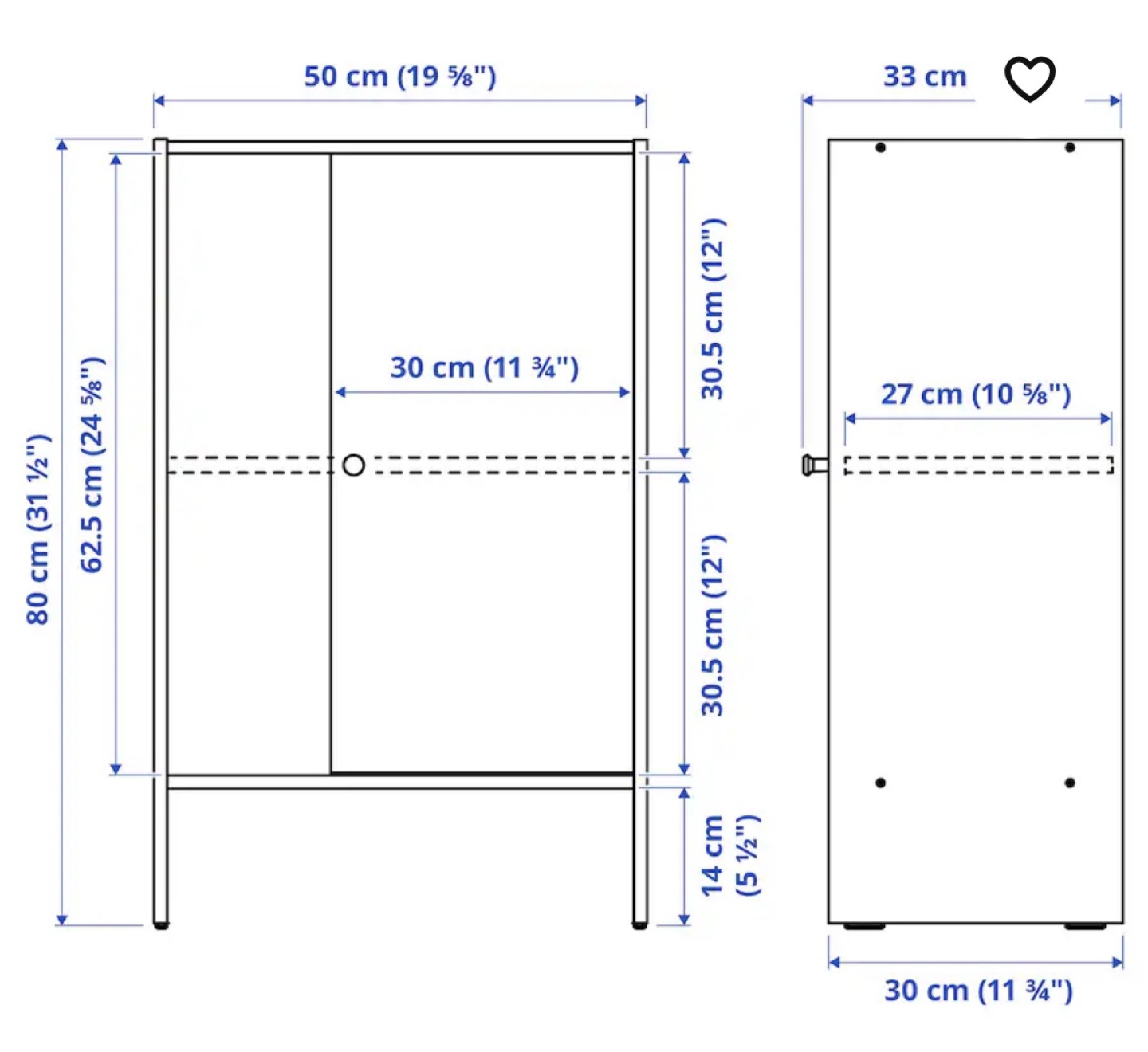White Cabinet with Door- pick up @ 3371 Bloor street west - photo 2