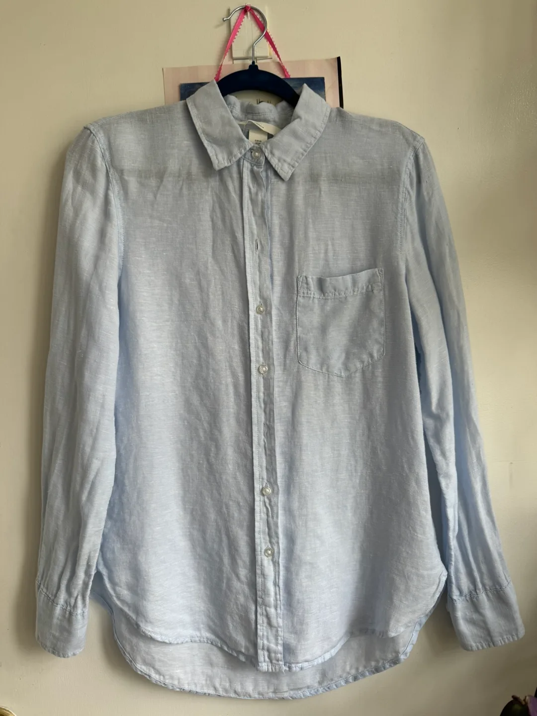 Light Blue Linen Shirt thumbnail