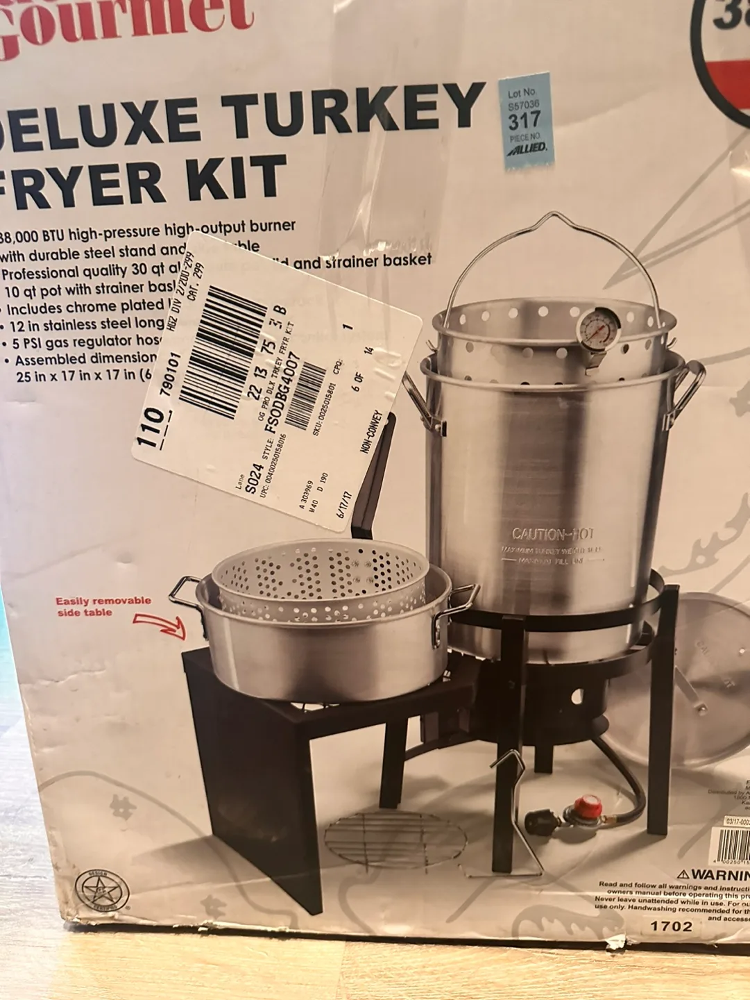 Gourmet Deluxe Turkey Fryer Kit thumbnail