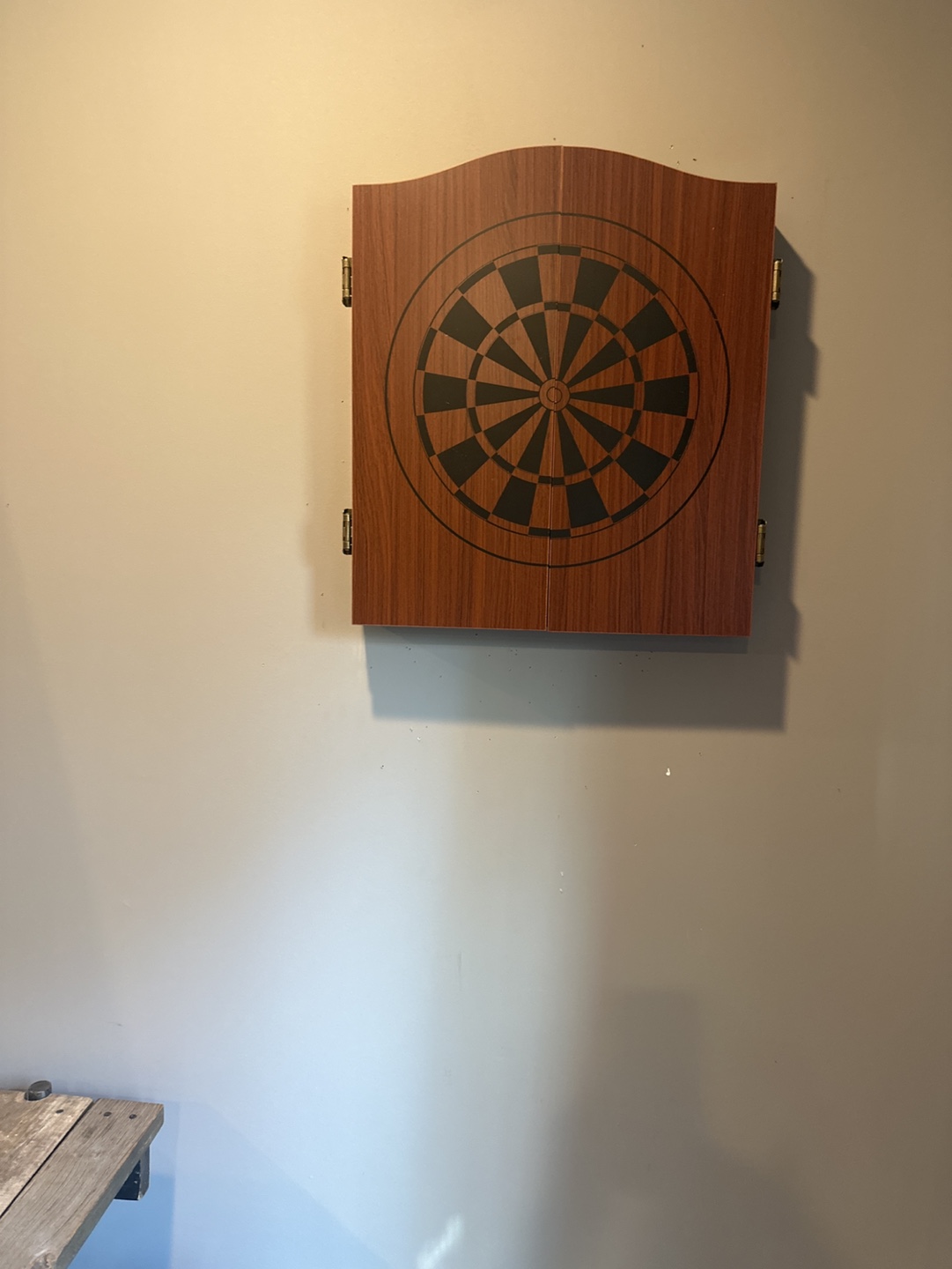 Wooden Dartboard Cabinet