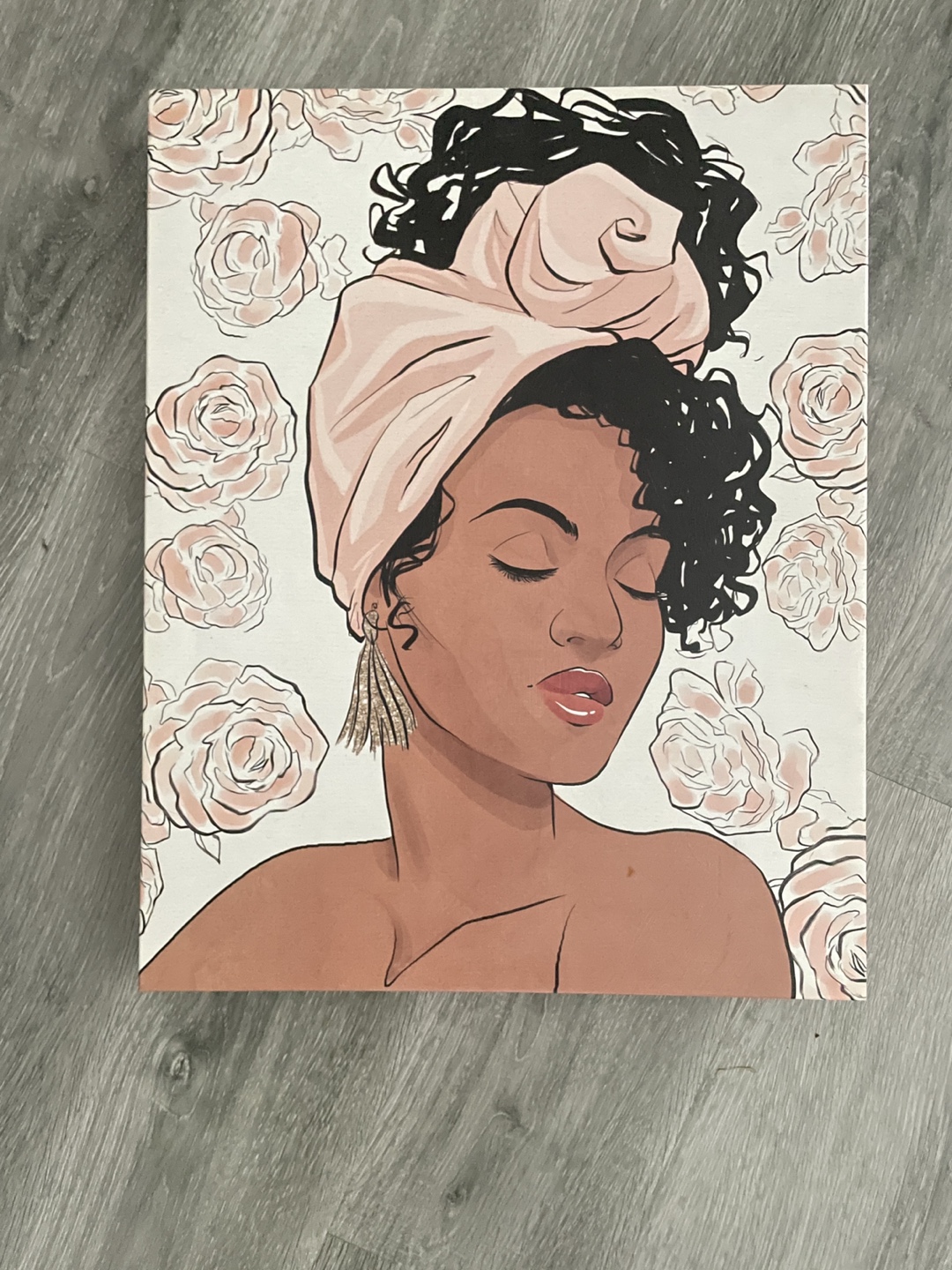 Canvas Wall Art - Black Woman with Turban