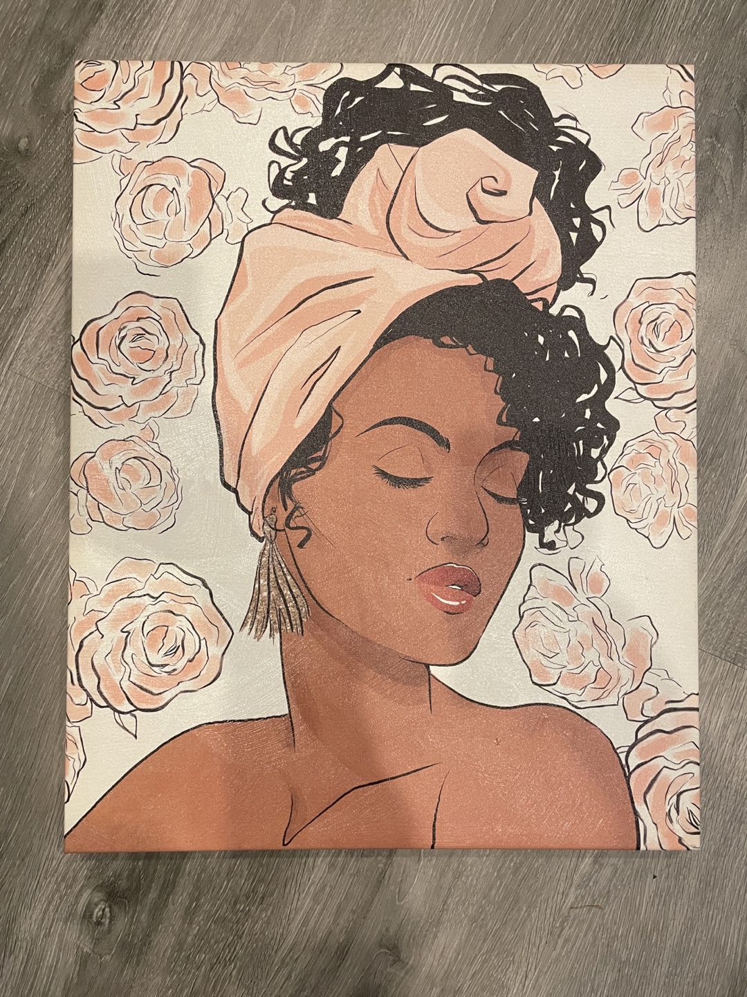 Canvas Wall Art - Black Woman with Turban - photo 2