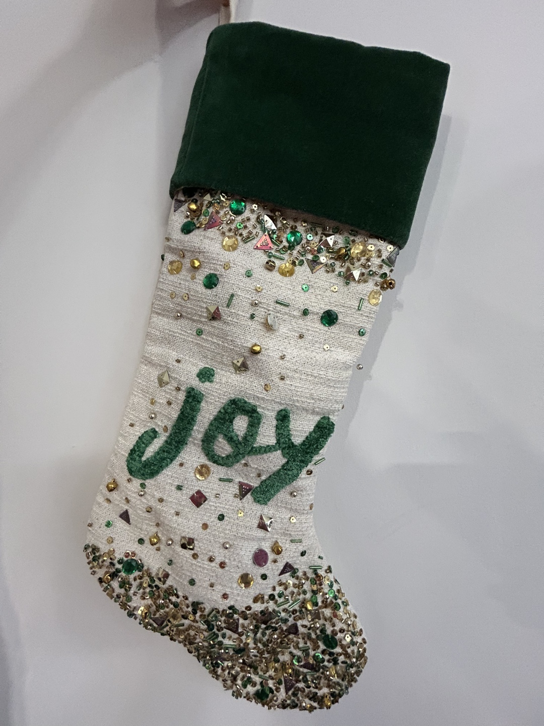 Set of 2 Christmas Stockings - Peace & Joy - photo 2