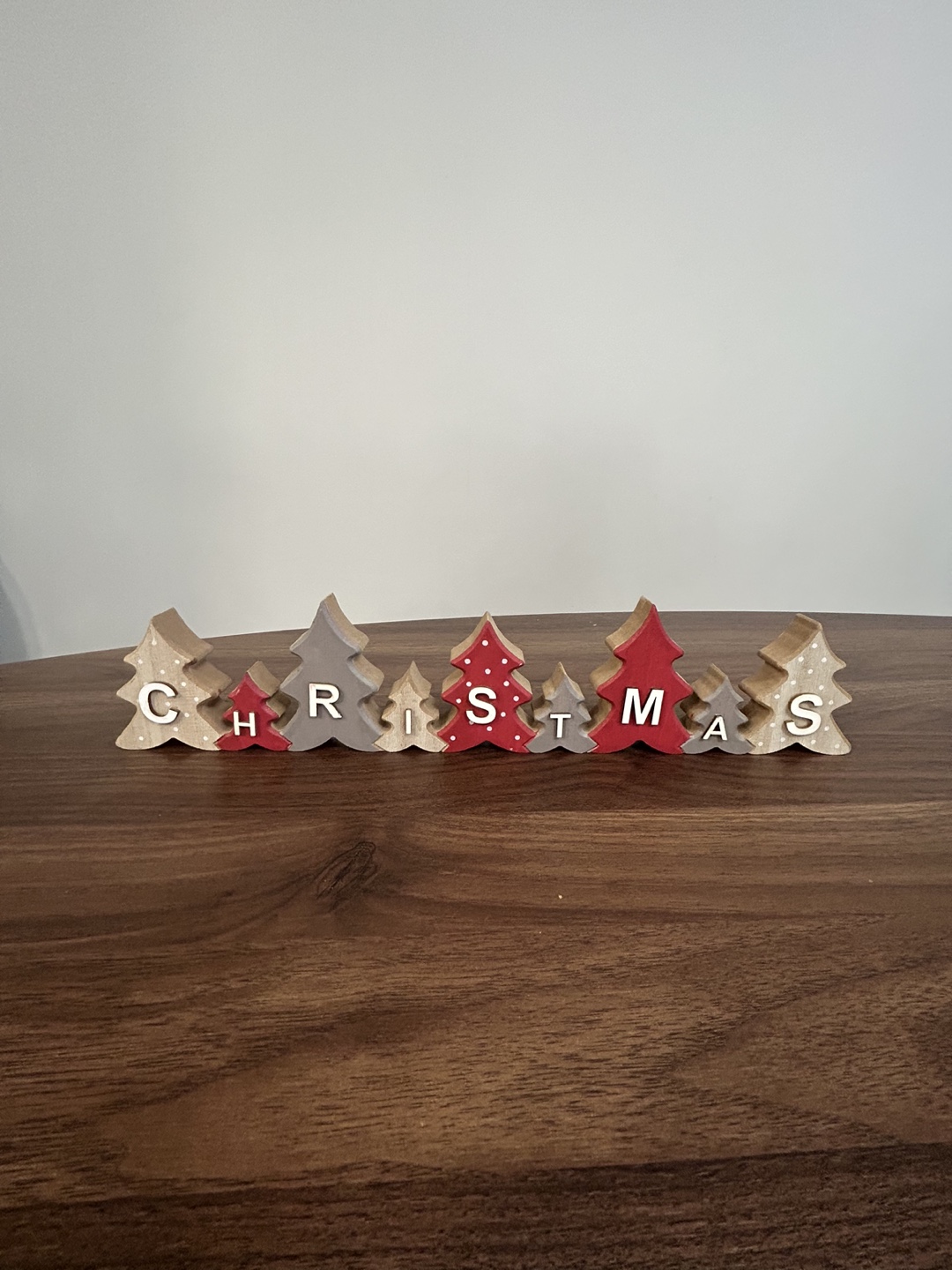 Christmas Tree Wooden Letters