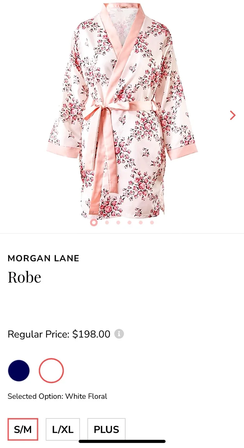 🍓NEW! REG $275 Designer MORGAN LANE Luxury Robe! image indicator(2)
