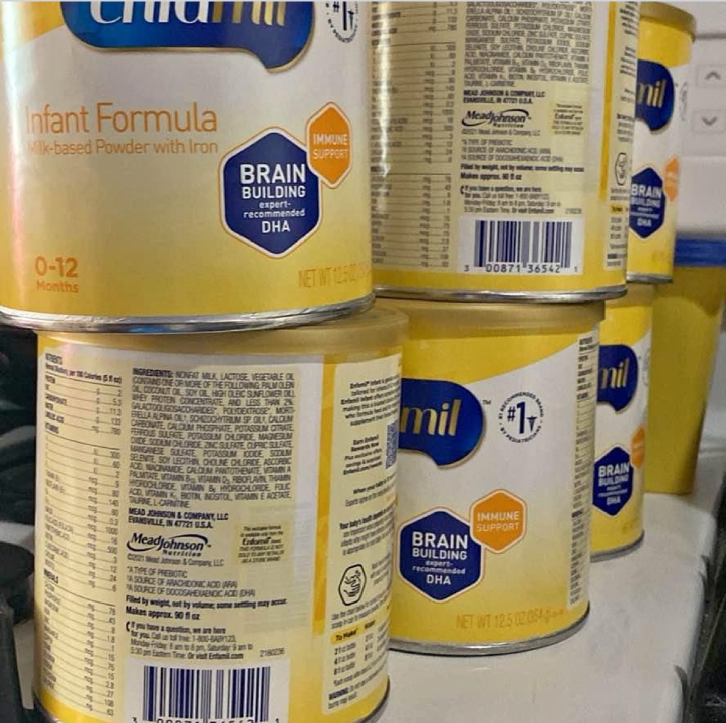 Enfamil Infant Formula 0-12 Months 10$ for each