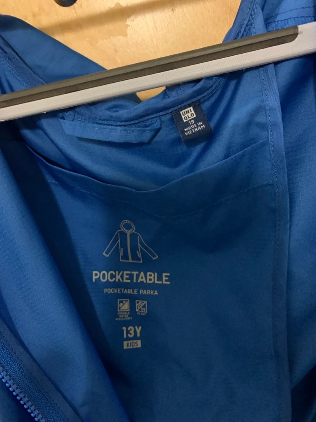 UNIQLO Kids Blue Pocket Parka Jacket image indicator(2)