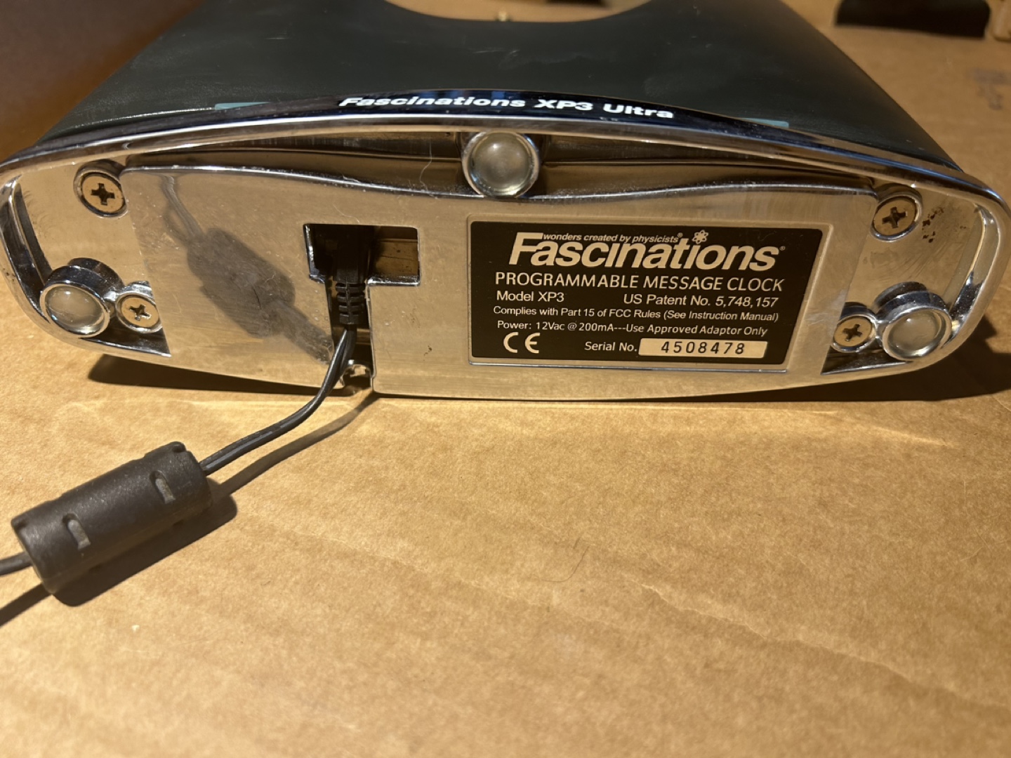 Fascinations XP3 Ultra Programmable Message Clock - photo 3