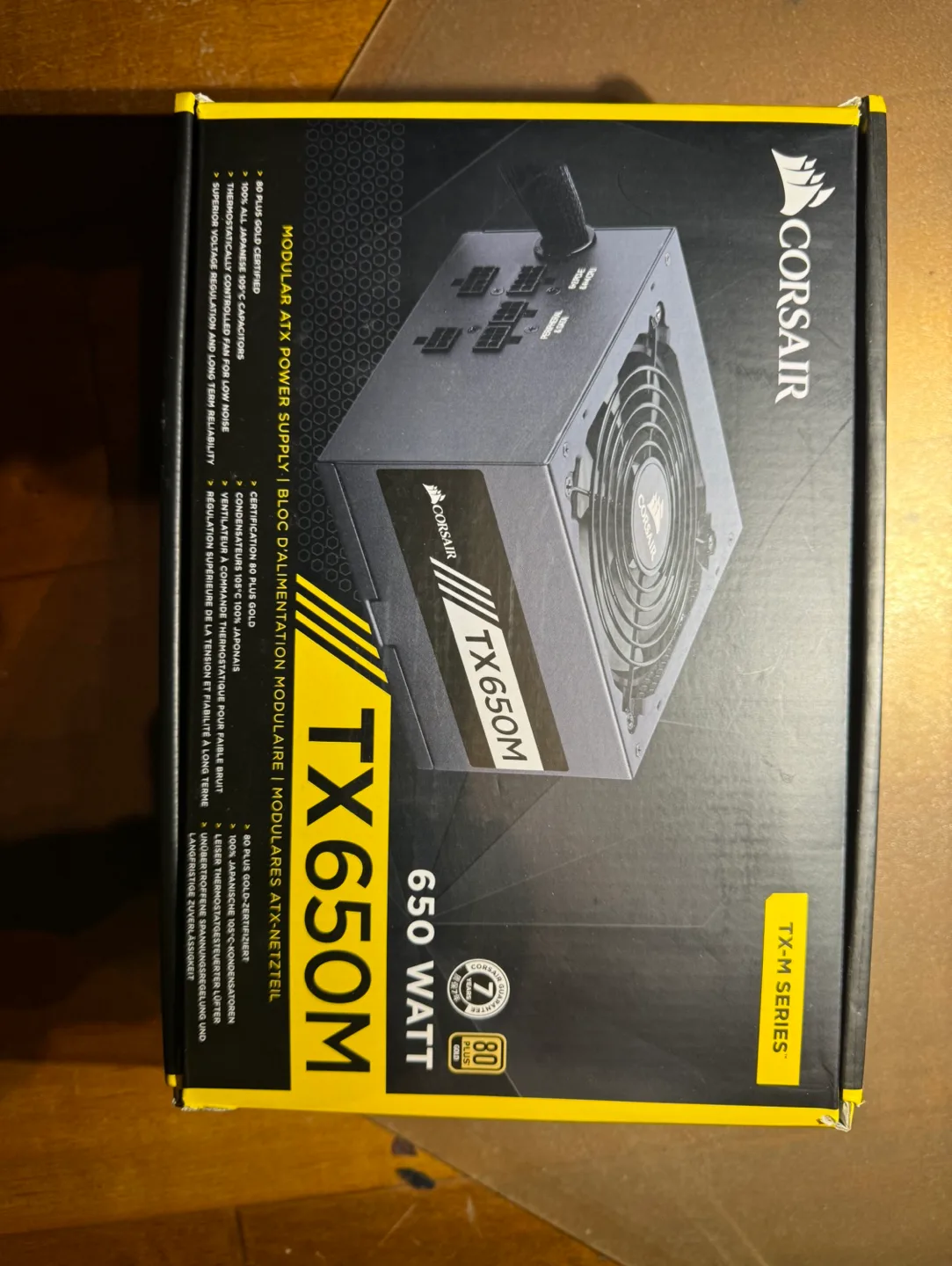 Corsair TX650M 650 Watt Power Supply thumbnail