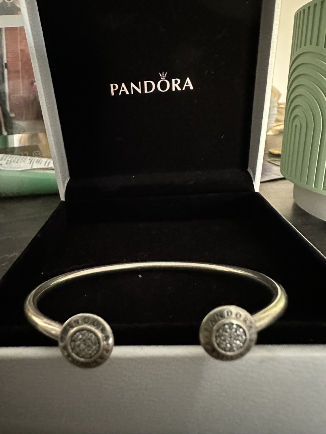 Pandora Silver Open Bangle Bracelet