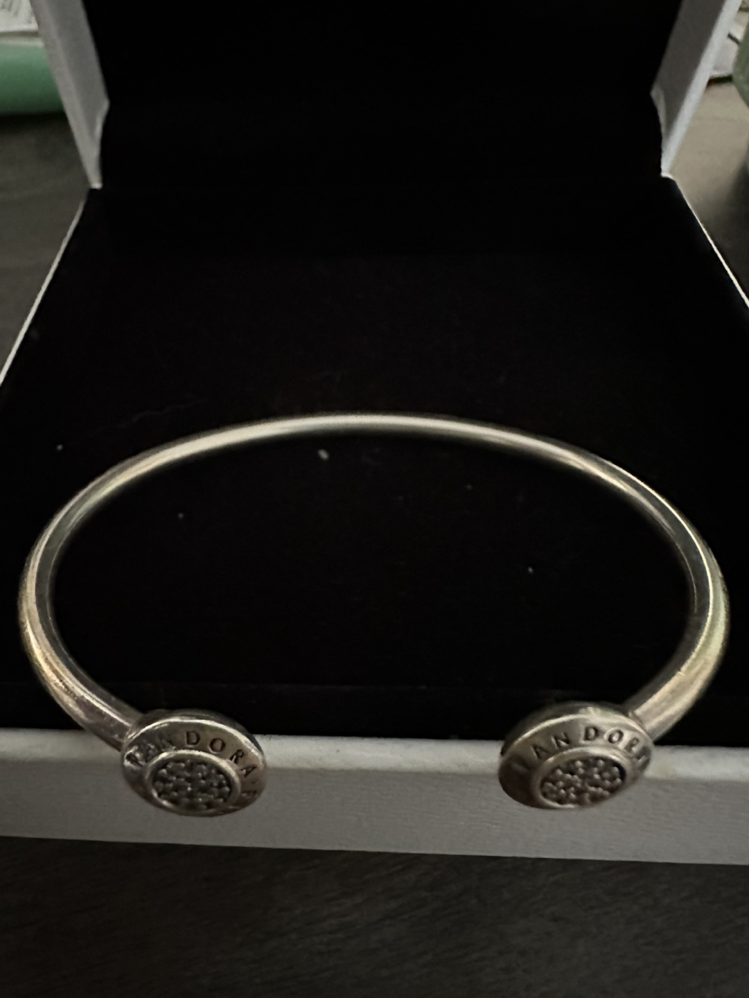 Pandora Silver Open Bangle Bracelet - photo 2