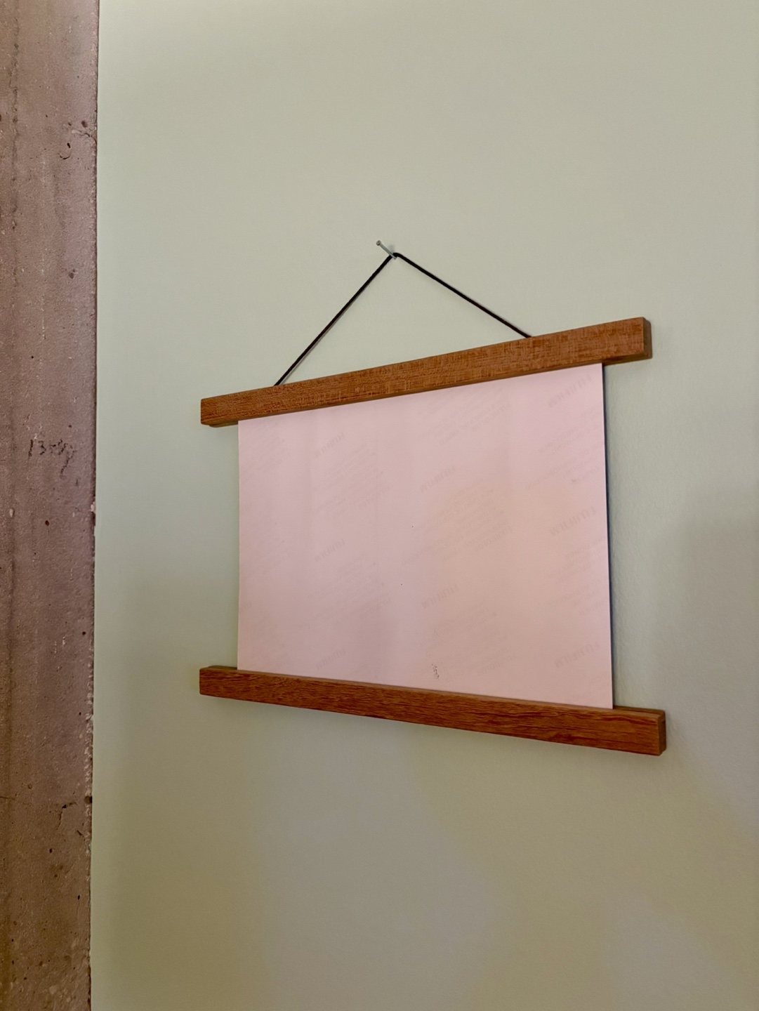 Wooden Poster Hanger