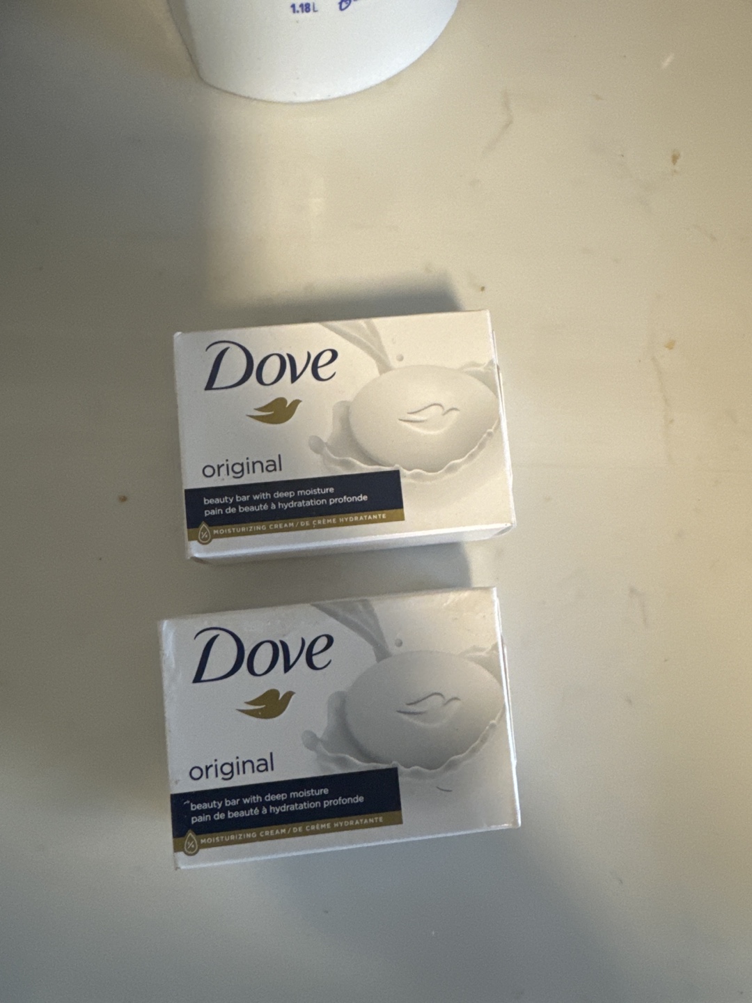 Dove Original Beauty Bars and Daily Moisture Shampoo