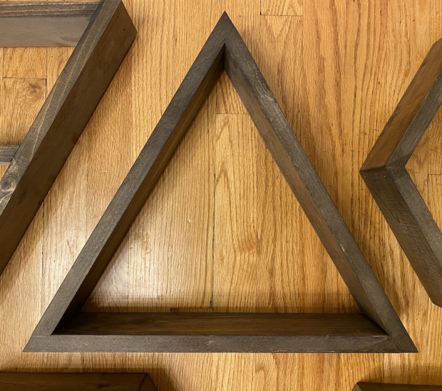 Geometric Wooden Wall Shelves - photo 4