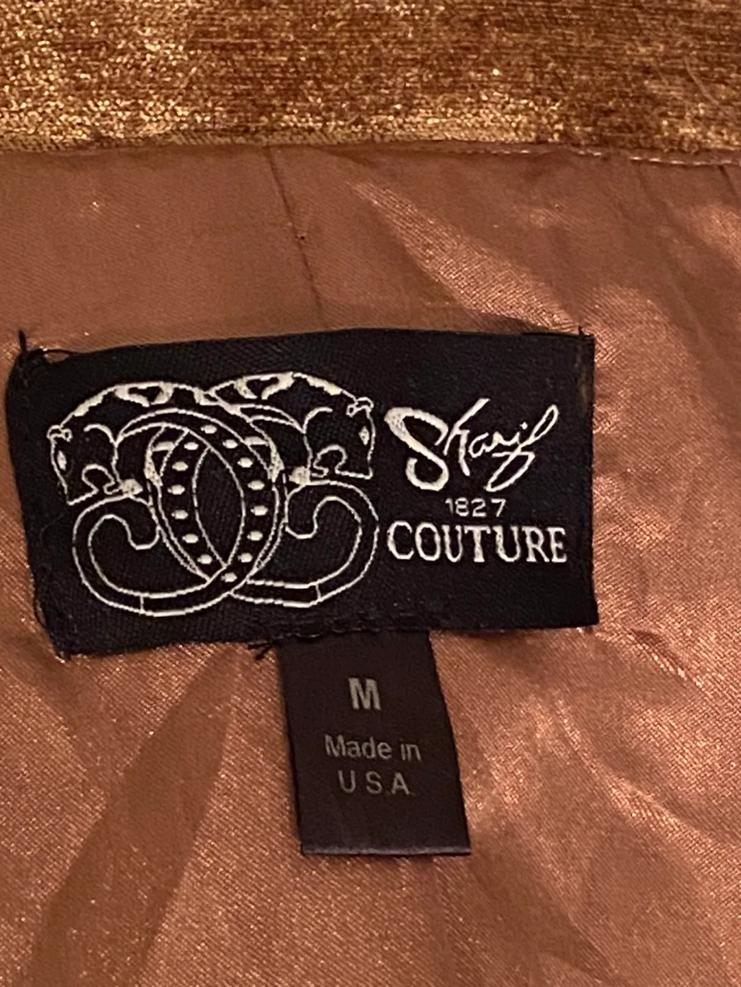 Tapestry Gold & Brown Coat w Belt image indicator(3)