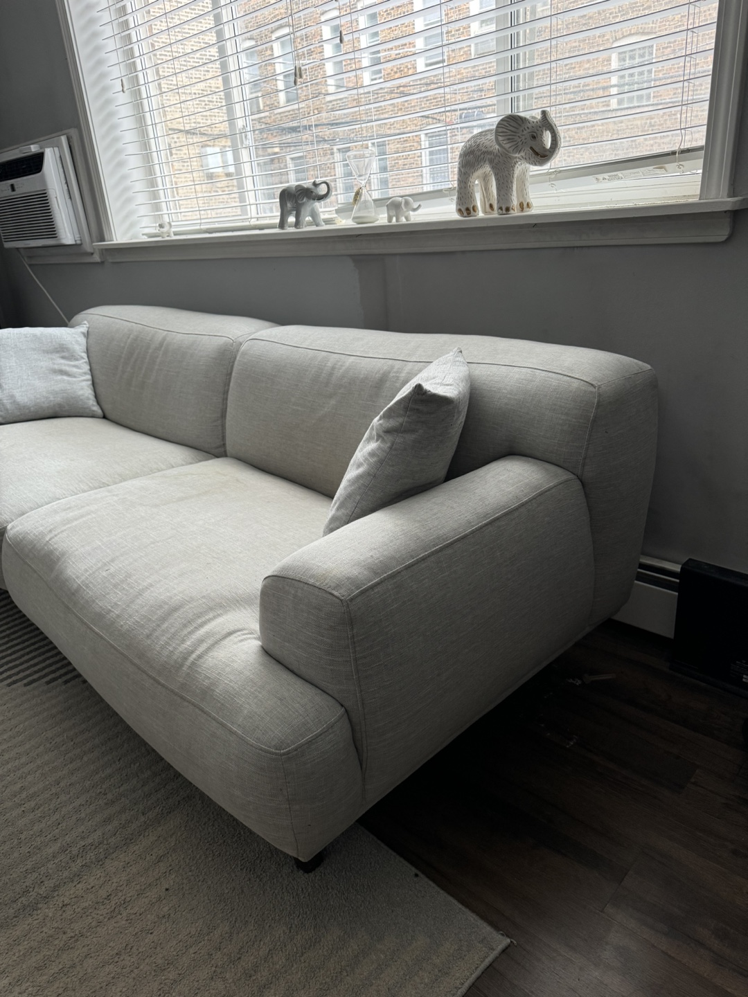 Poly & Bark  Mid-Century Modern Grey Sofa - photo 2