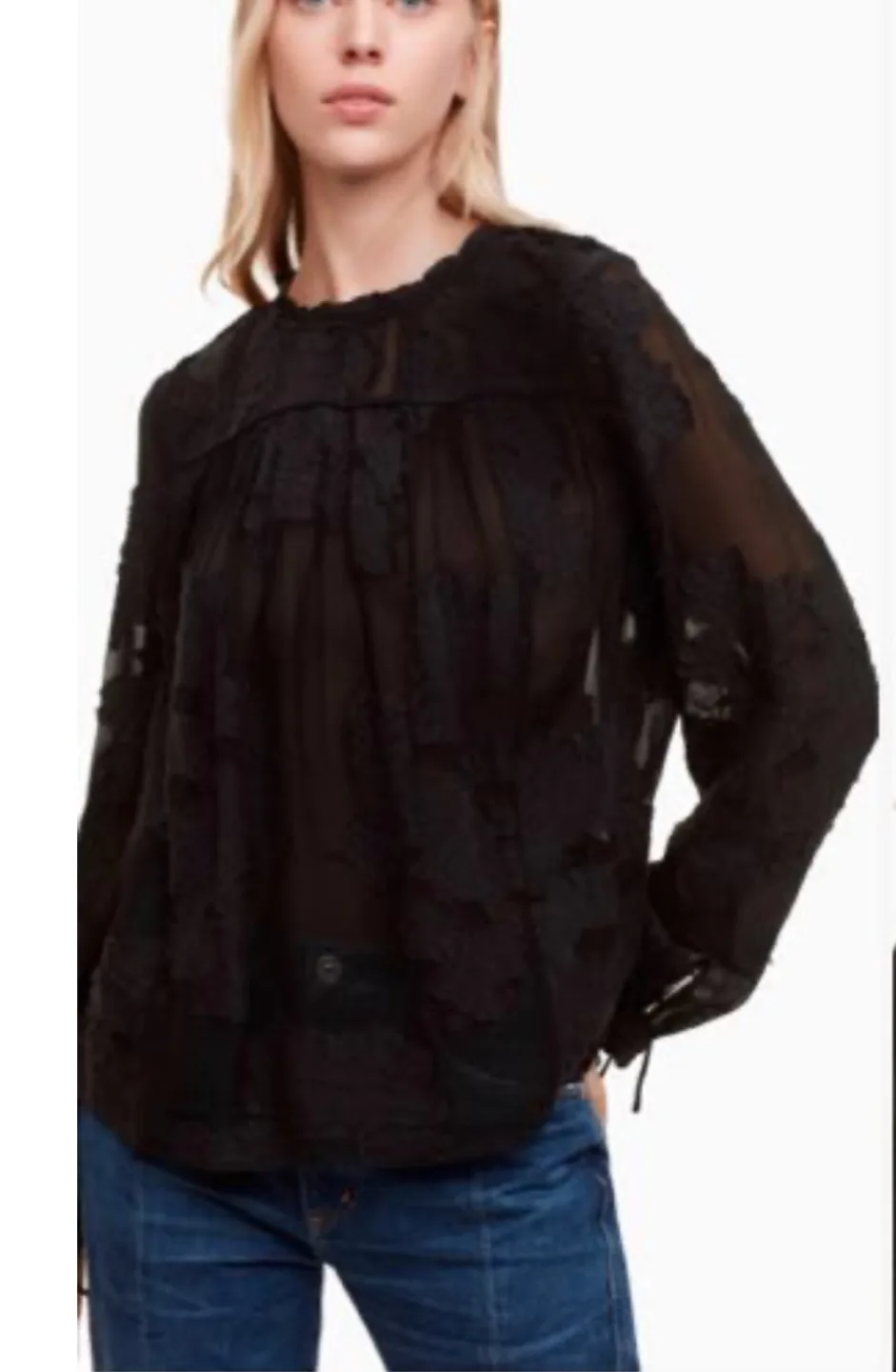 Wilfred Black Lourdes Blouse Size M image indicator(2)