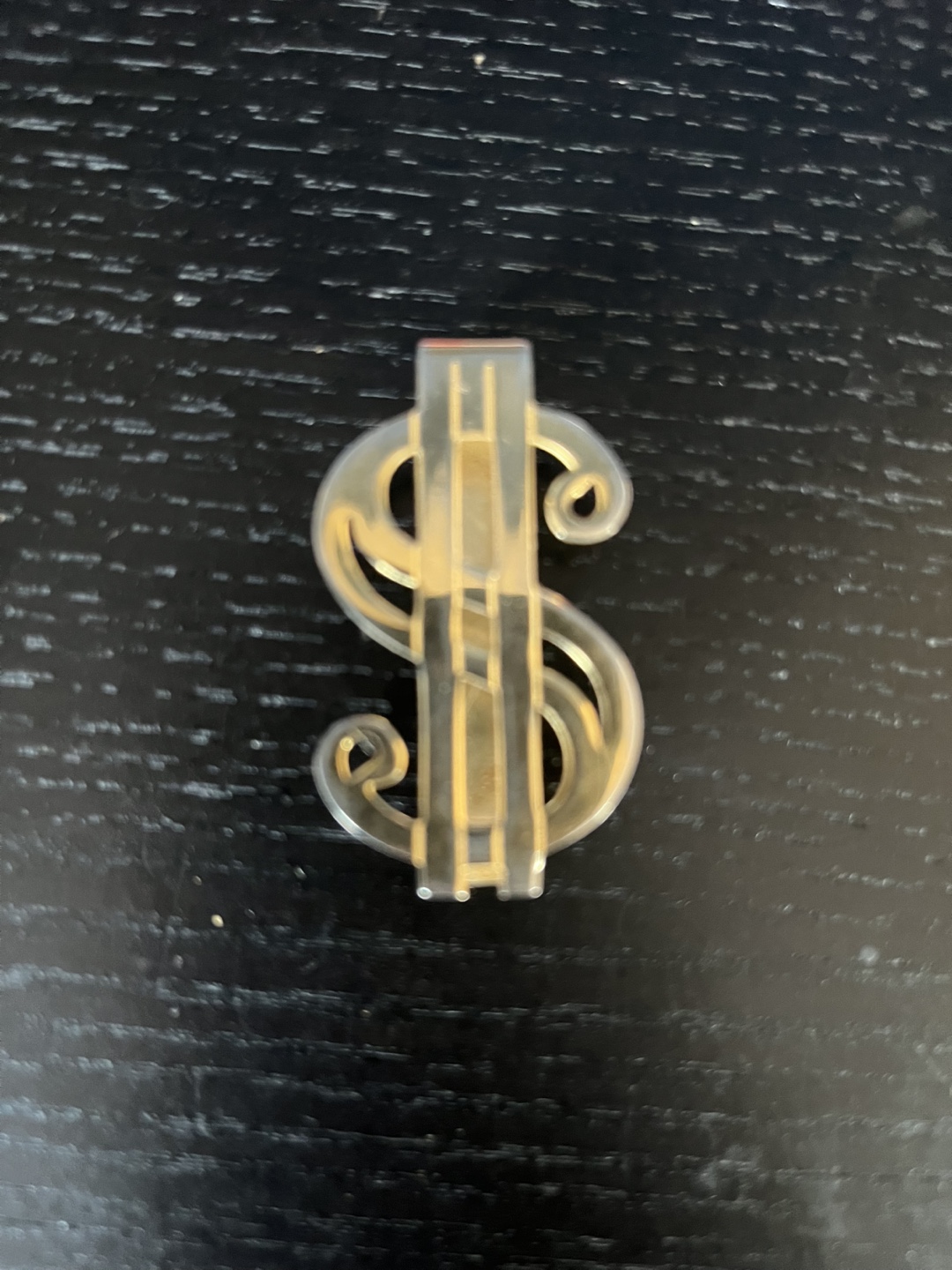 Gold Dollar Sign Money Clip #freecycle