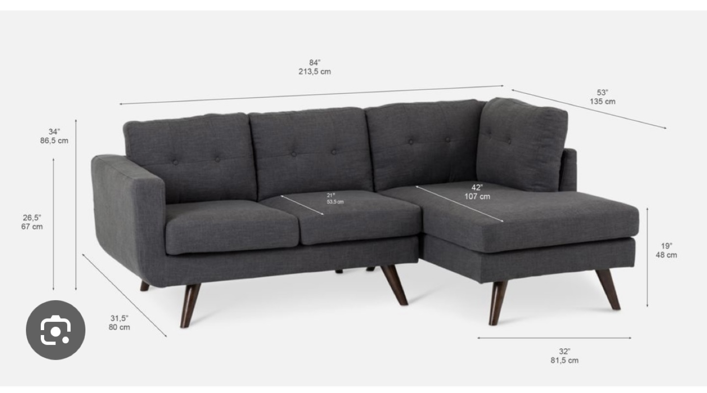 Grey Sectional Sofa - photo 2