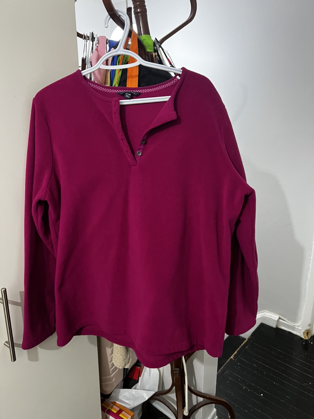 Lands' End Pink Fleece Top