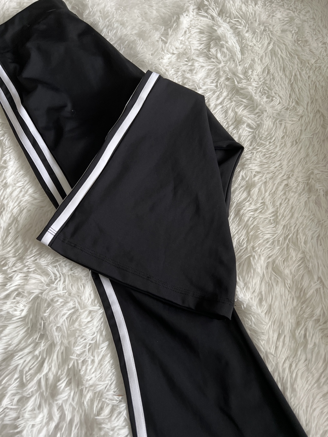 Adidas Black Bell Bottom Pants - photo 3