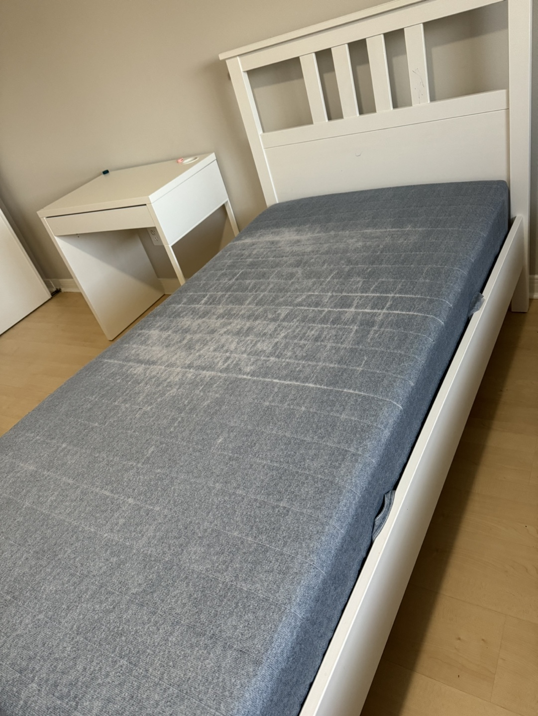 IKEA White Double Bed Frame