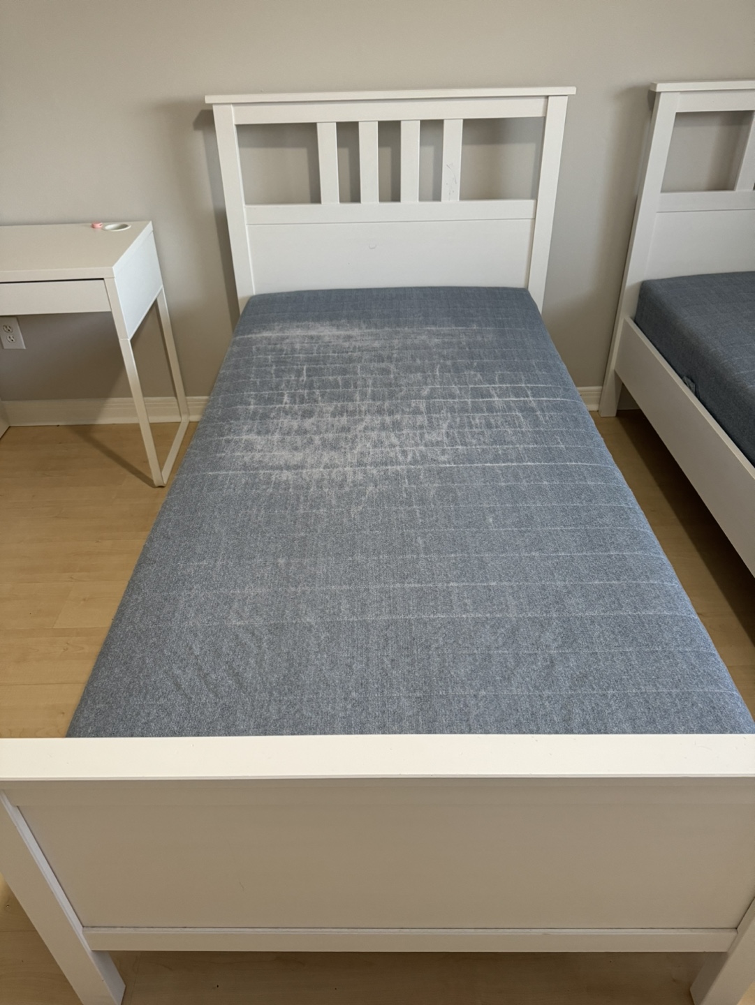 IKEA White Double Bed Frame - photo 2