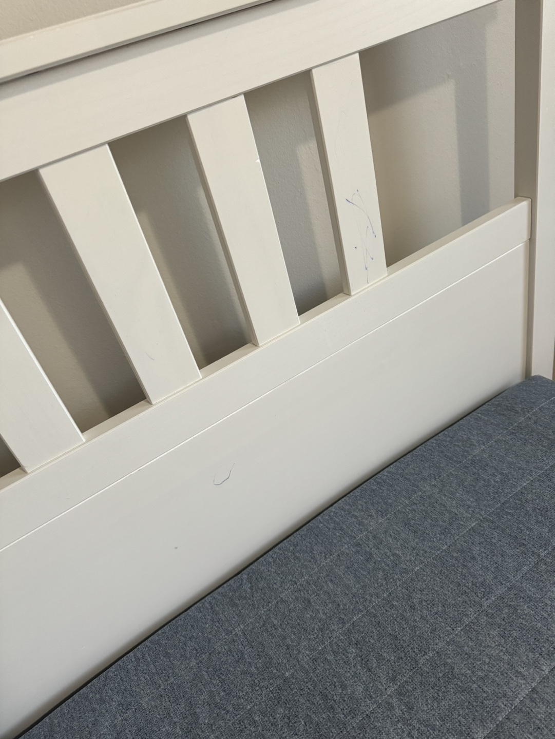 IKEA White Double Bed Frame - photo 4