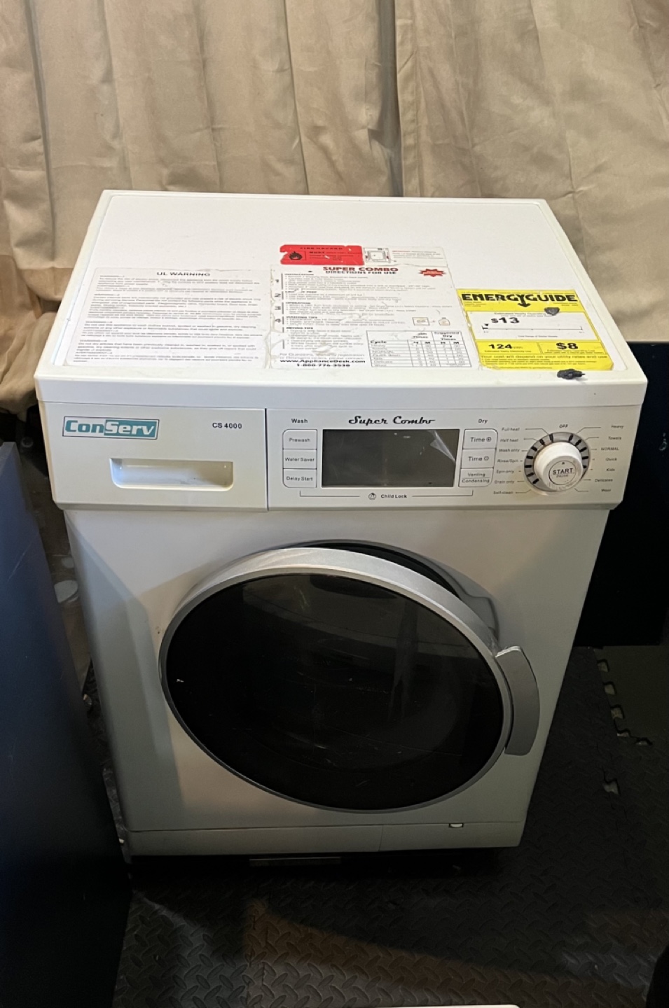 ConServ CS 4000 Super Combo Washer/Dryer