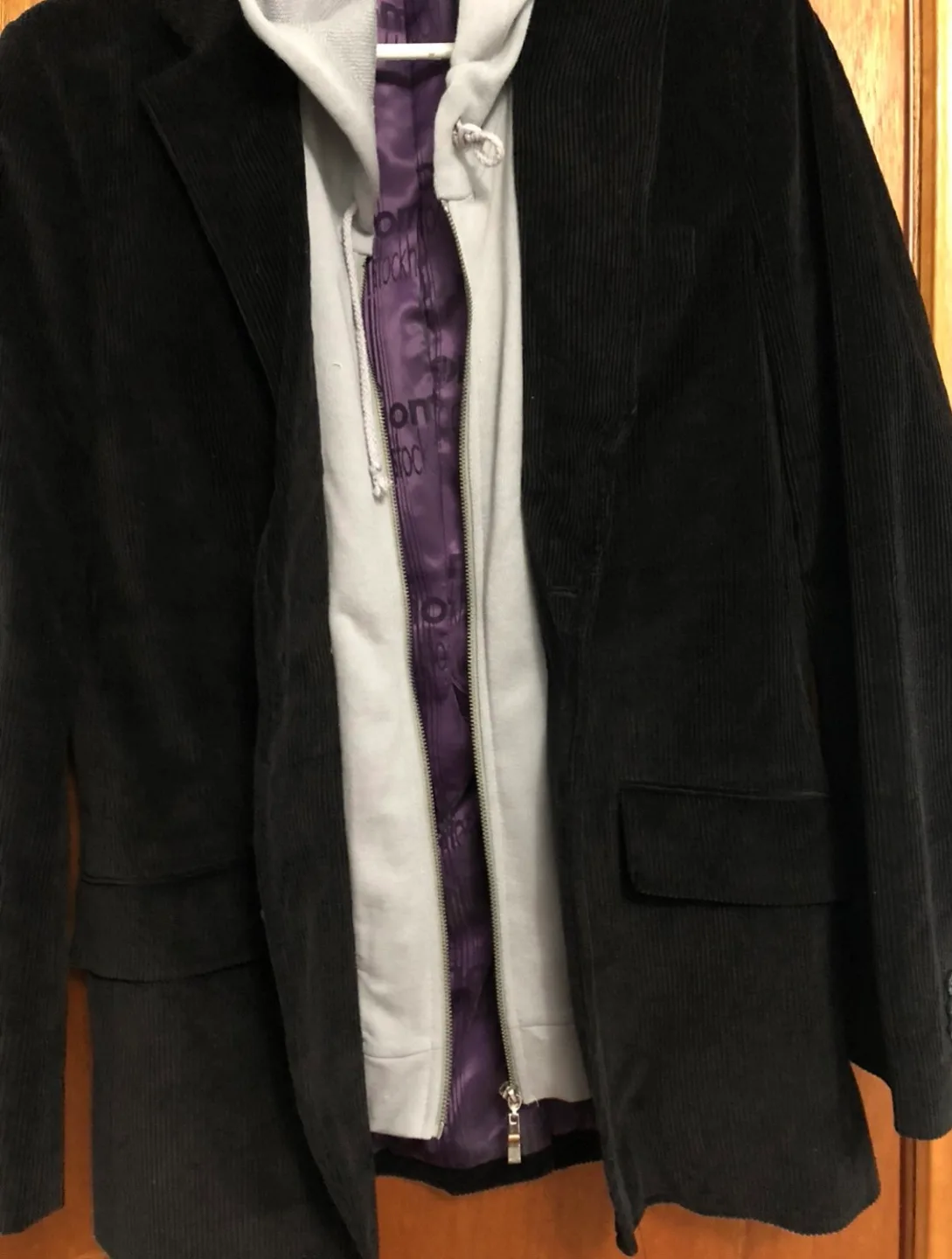 Stock Homme Corduroy Blazer with Hoodie image indicator(2)