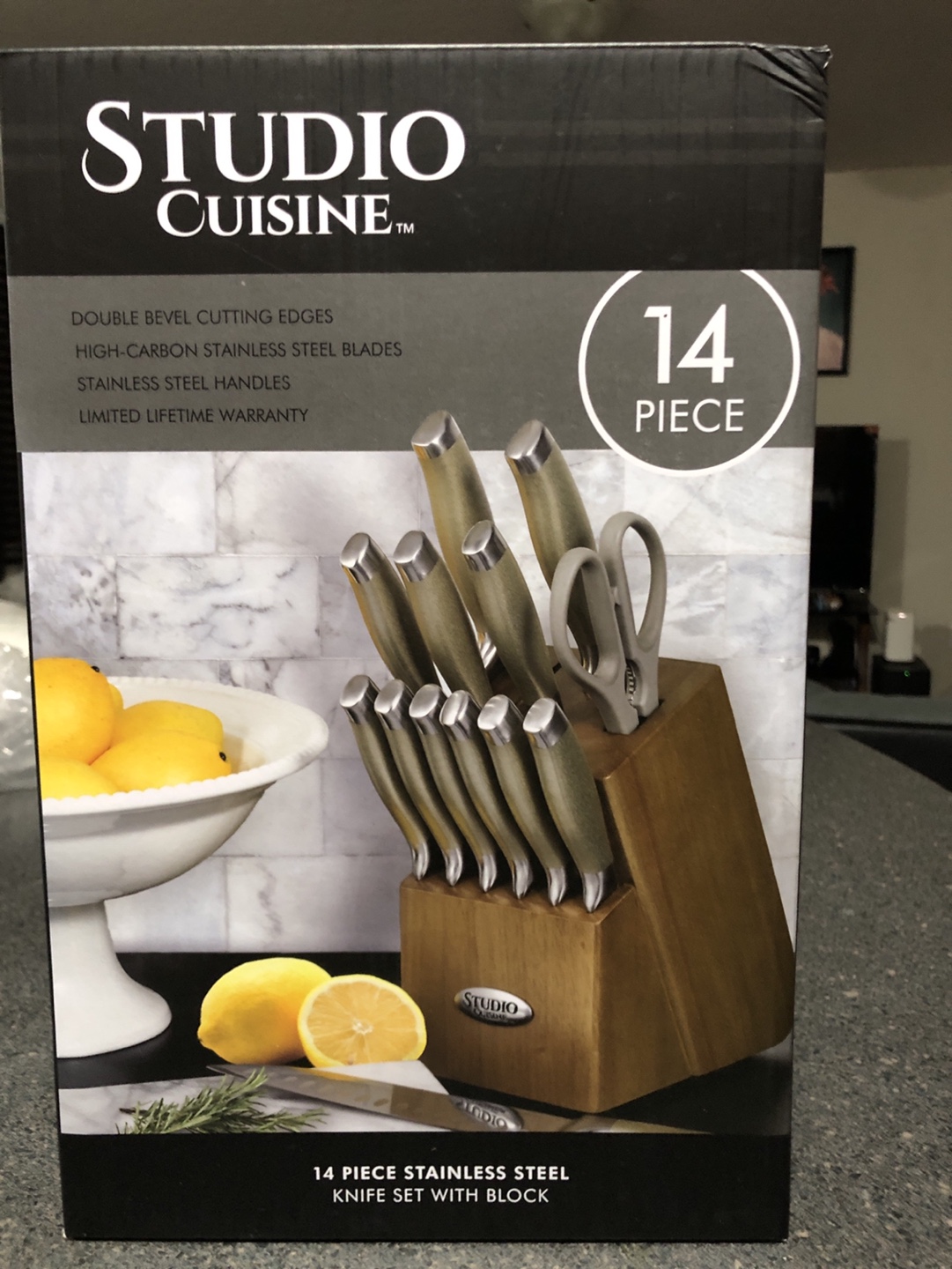 Studio Cuisine 14 Piece Knife Set with Block - photo 2