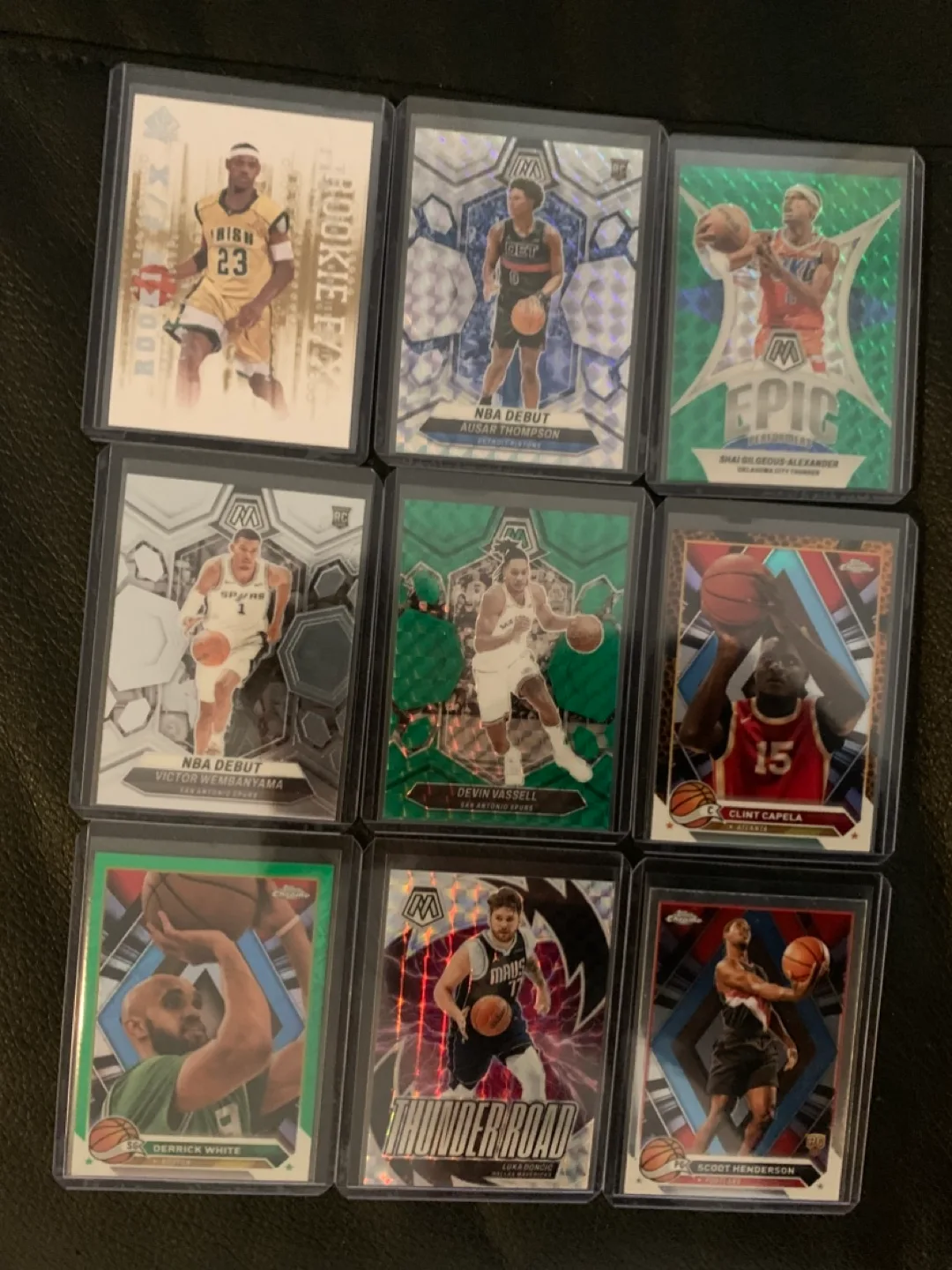 NBA Cards Bundle (Vintage LeBron, Wemby Rookie Card, etc.) thumbnail