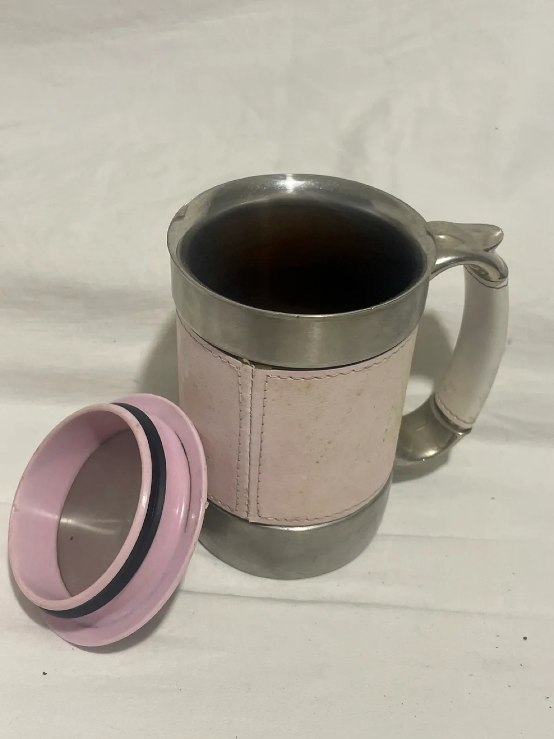 #FREECYCLE Pink Insulated Travel Mug thumbnail