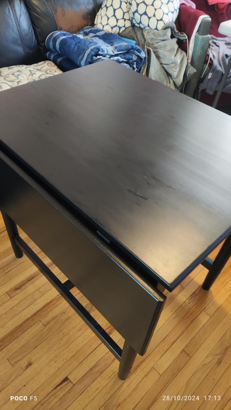 Black Extendable Table - photo 2