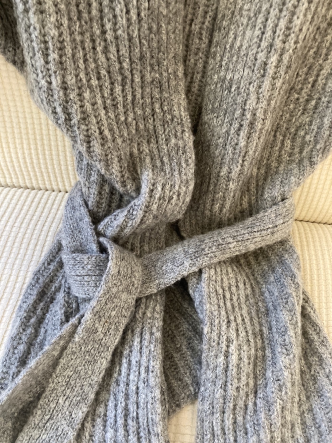Essential Grey Knit Raglan Sleeve Cardigan - photo 5