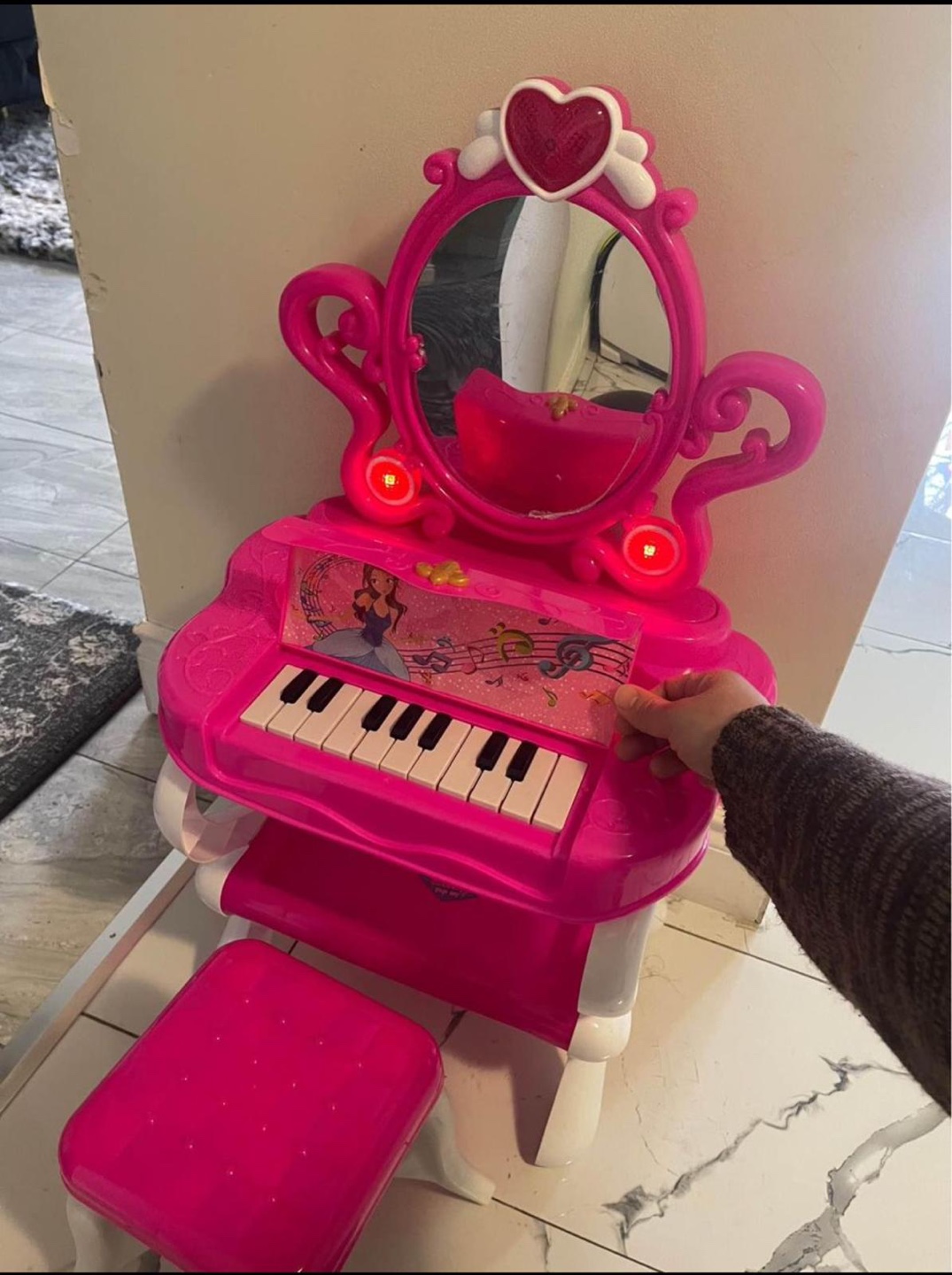 Kids Vanity Set with Piano and Stool - photo 2