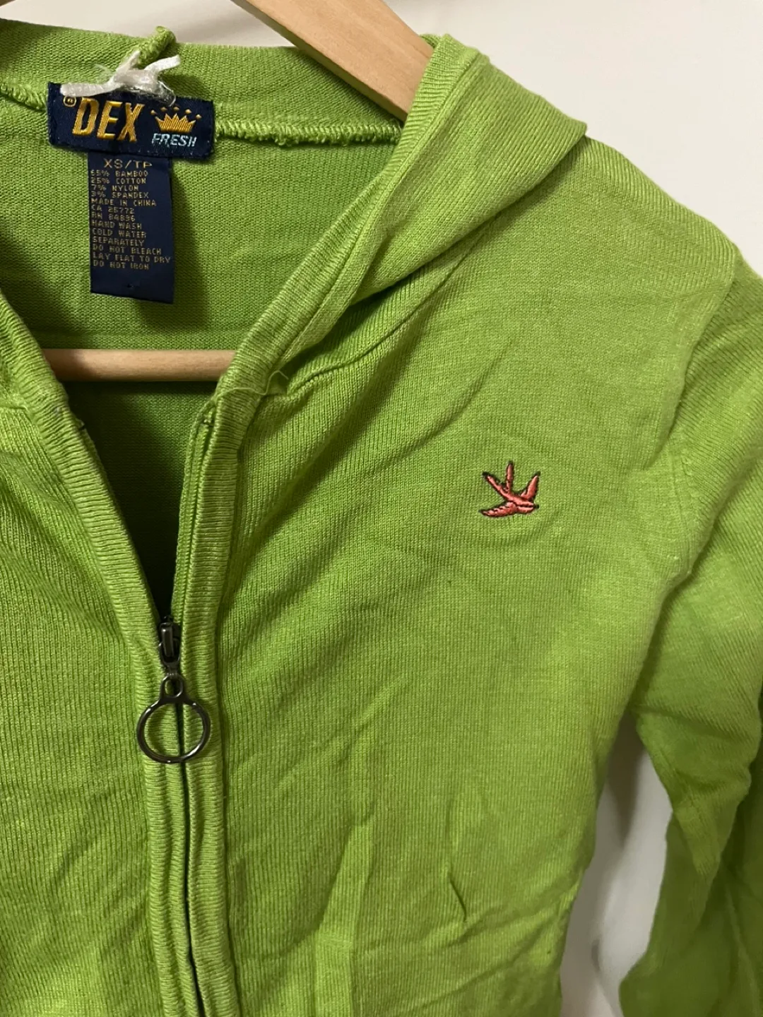 DEX Fresh Green Zip Up Hoodie image indicator(2)