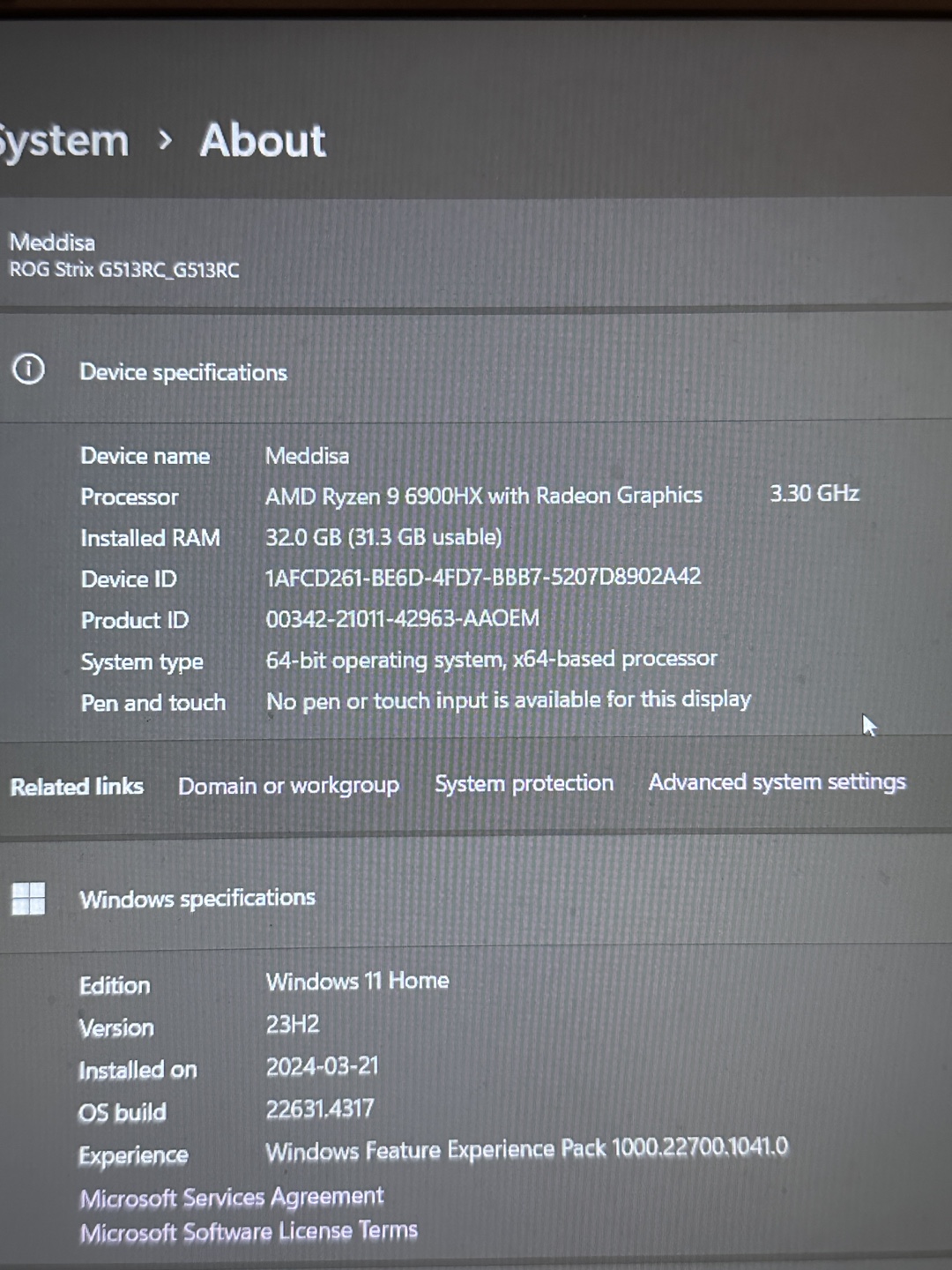 ASUS ROG Strix G513 RC -Windows 11 -Gaming Laptop - photo 5