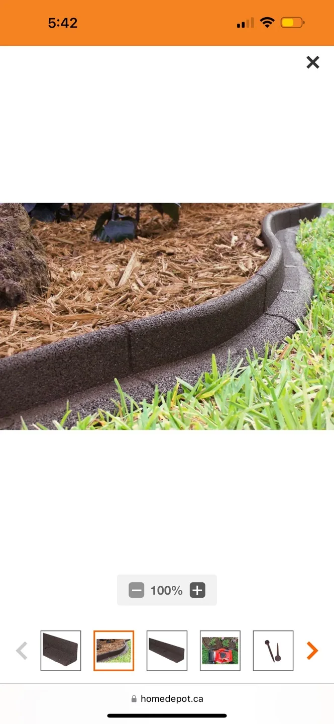 Technoflex Ecoborder 4 ft. Landscape Edging Brown (6-Pack) image indicator(3)
