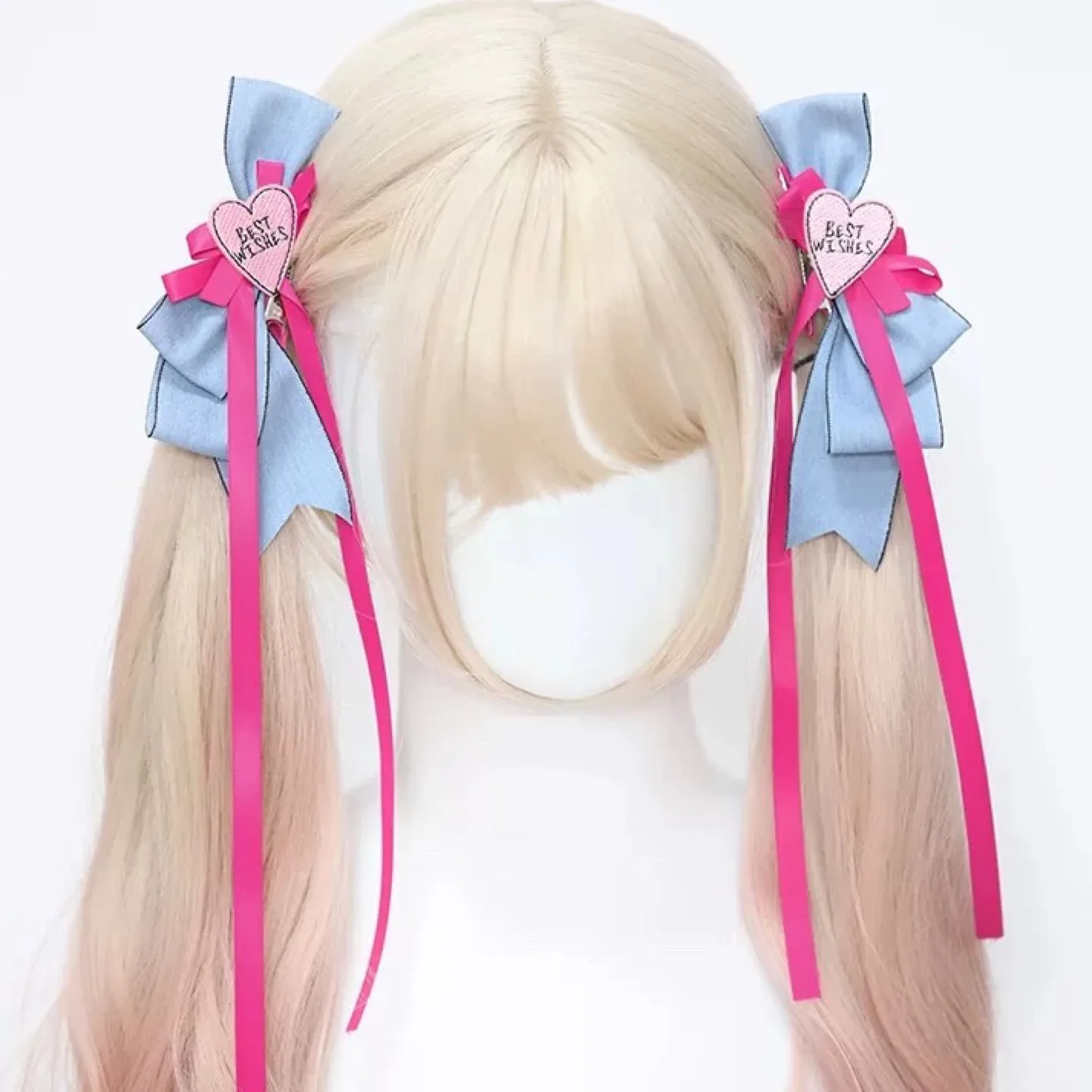 Blue and Pink Hair Bows thumbnail