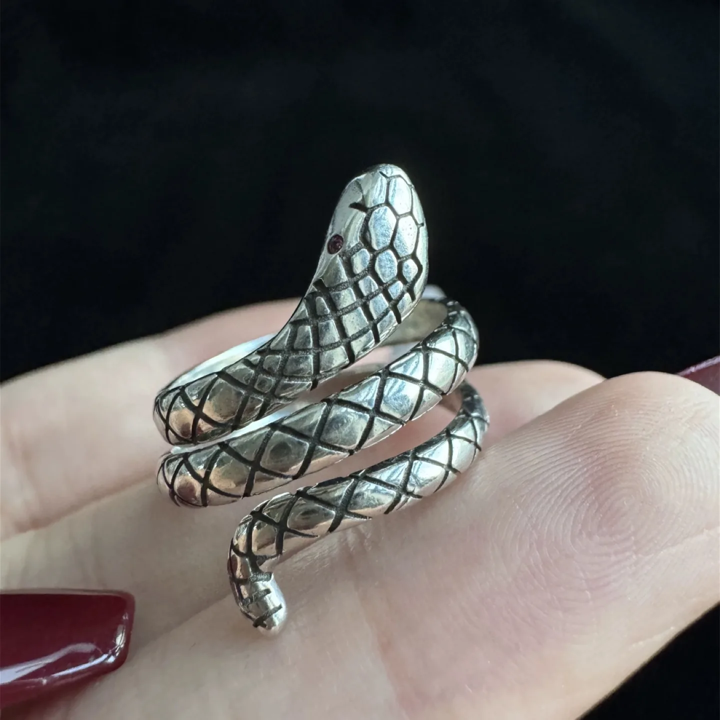 Silver Snake Ring thumbnail