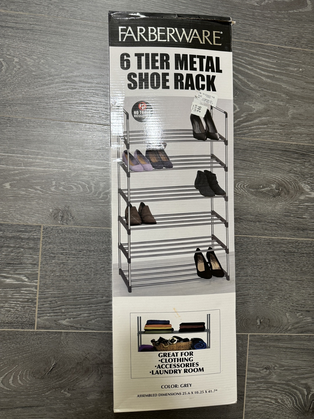 Farberware 6 Tier Metal Shoe Rack