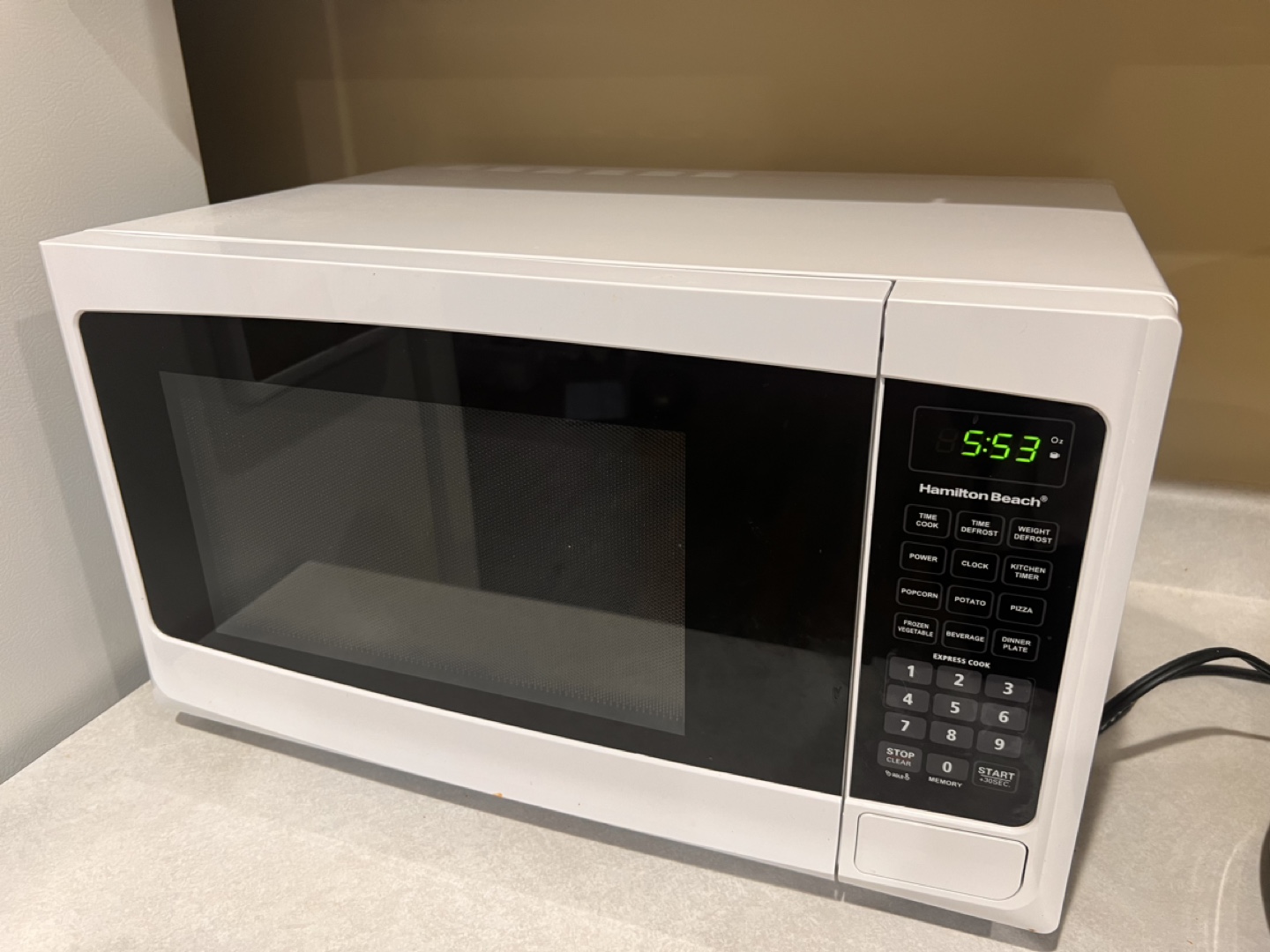 White Microwave and Microwave Stand/Cabinet - photo 2