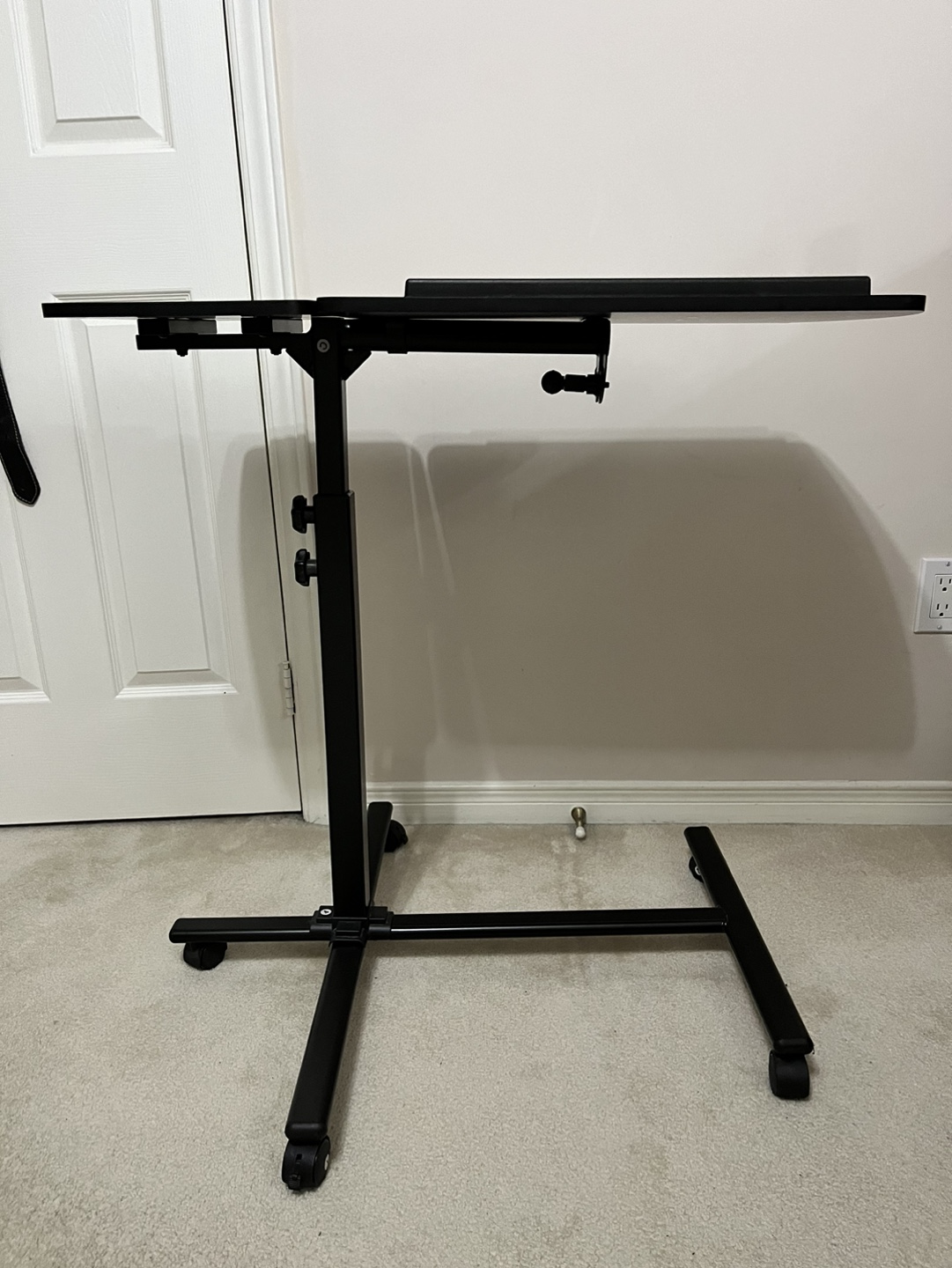 Adjustable Laptop Stand with Wheels