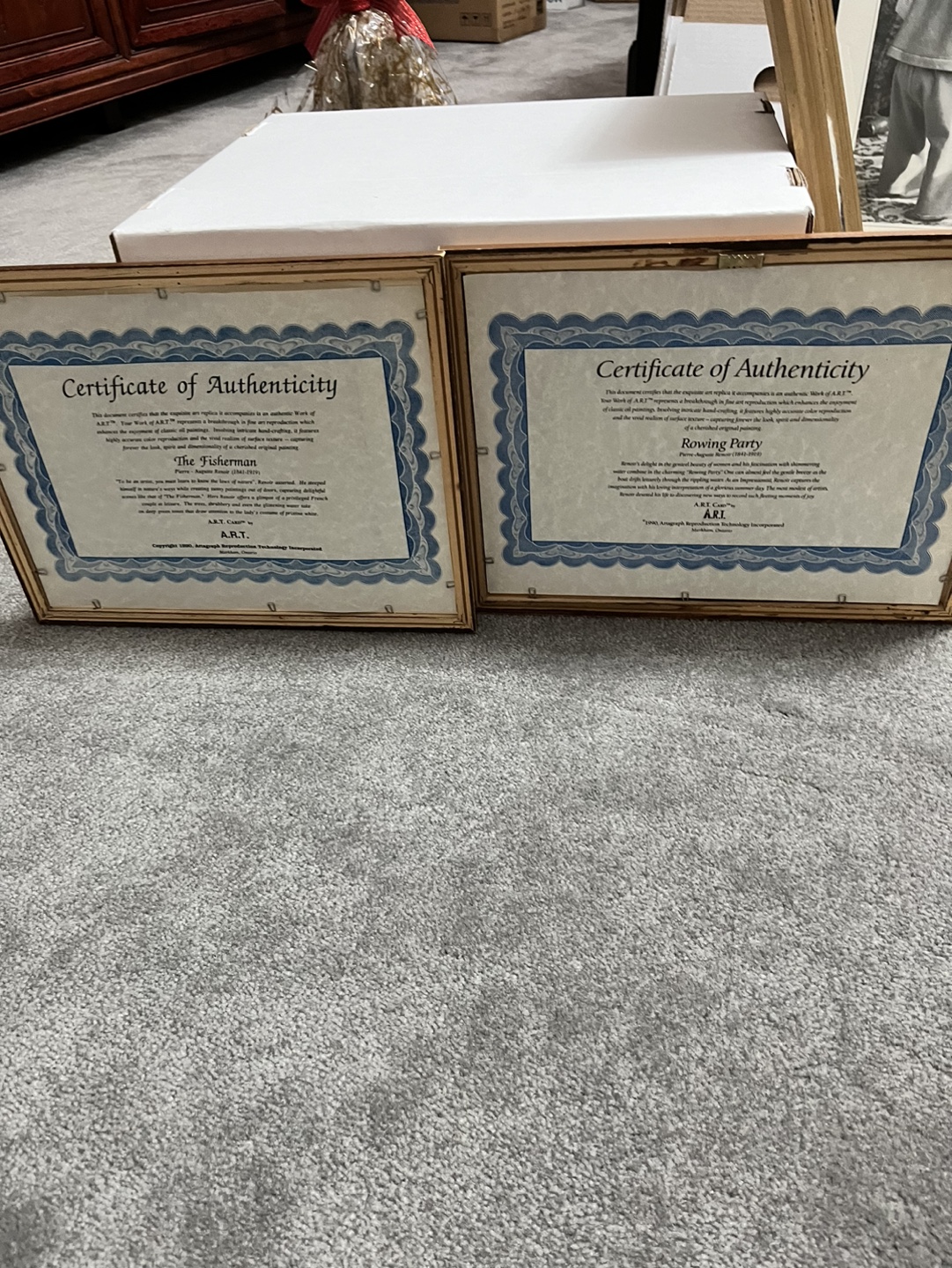 Two Framed Pierre-Auguste Renoir Art Reproductions - photo 4