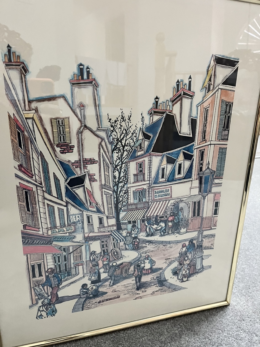 Pair of J. Dumas Signed Prints - photo 3