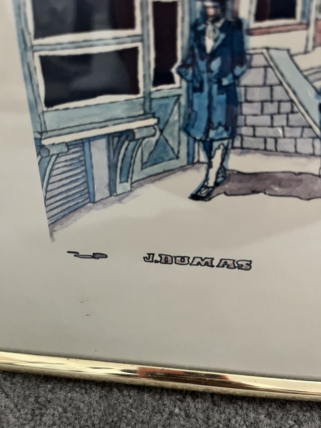 Pair of J. Dumas Signed Prints - photo 4